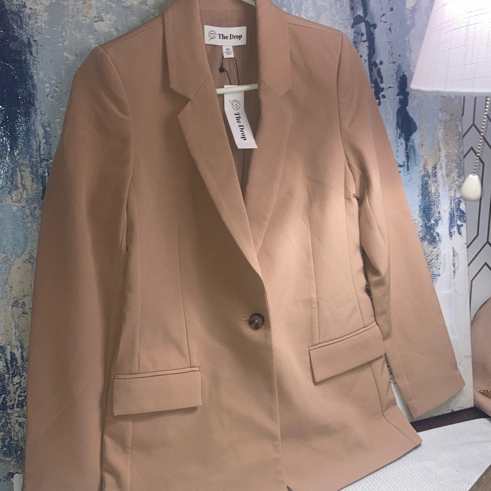 NWT The Drop by Amazon Women’s  XXS Praline Tan Blazer - Picture 8 of 15